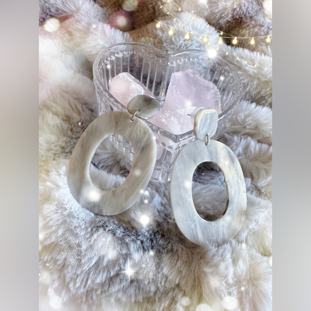 [Brand New] Resin circular earring